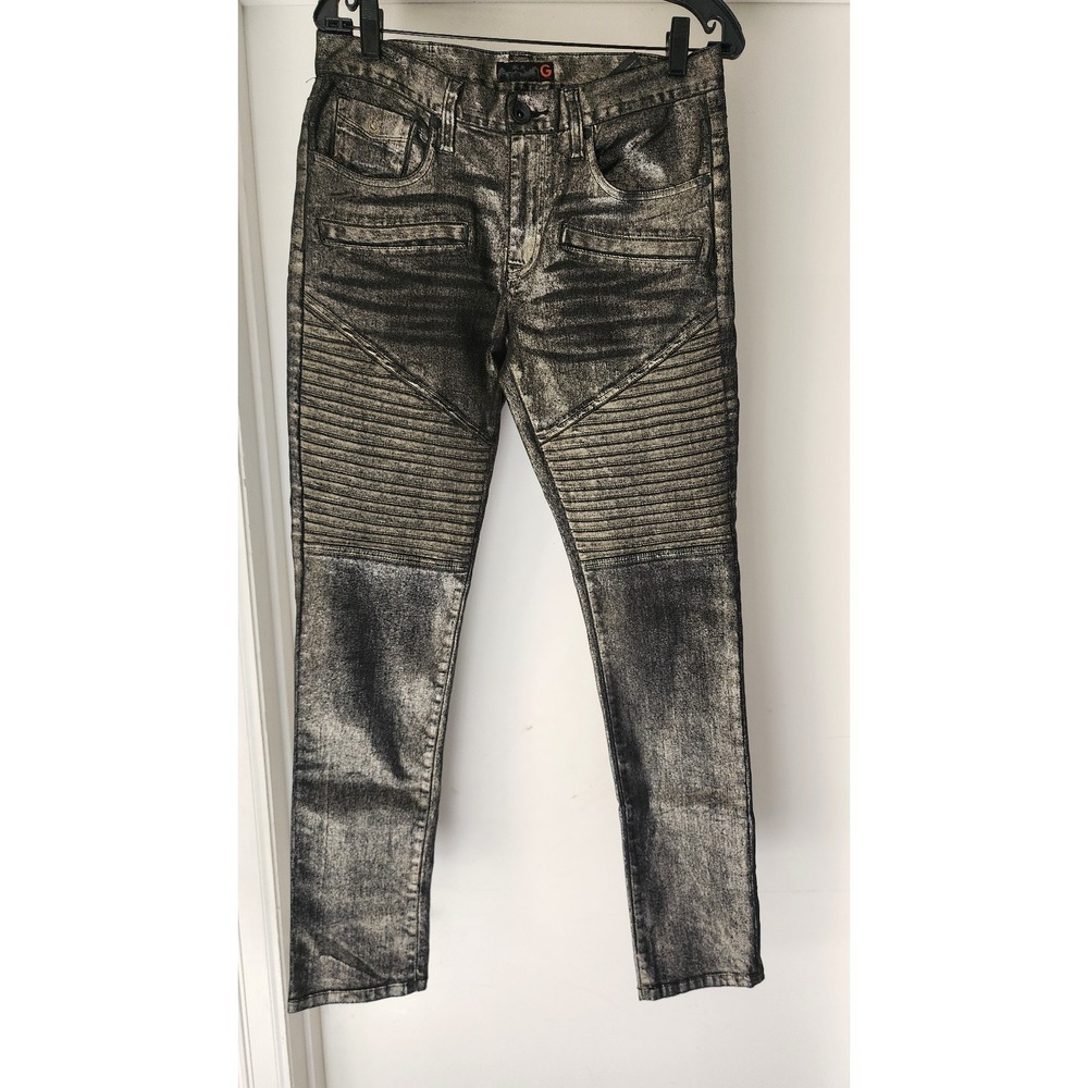 Guess mens a8 metallic skinny jeans 31x30